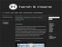 Tablet Screenshot of harshandinsane.de